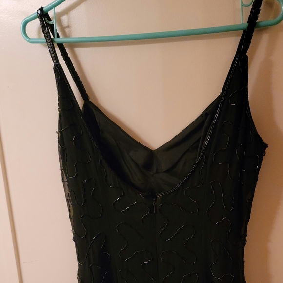 Sequin Beaded Little Black Dress Size 5 - Picture 4 of 11